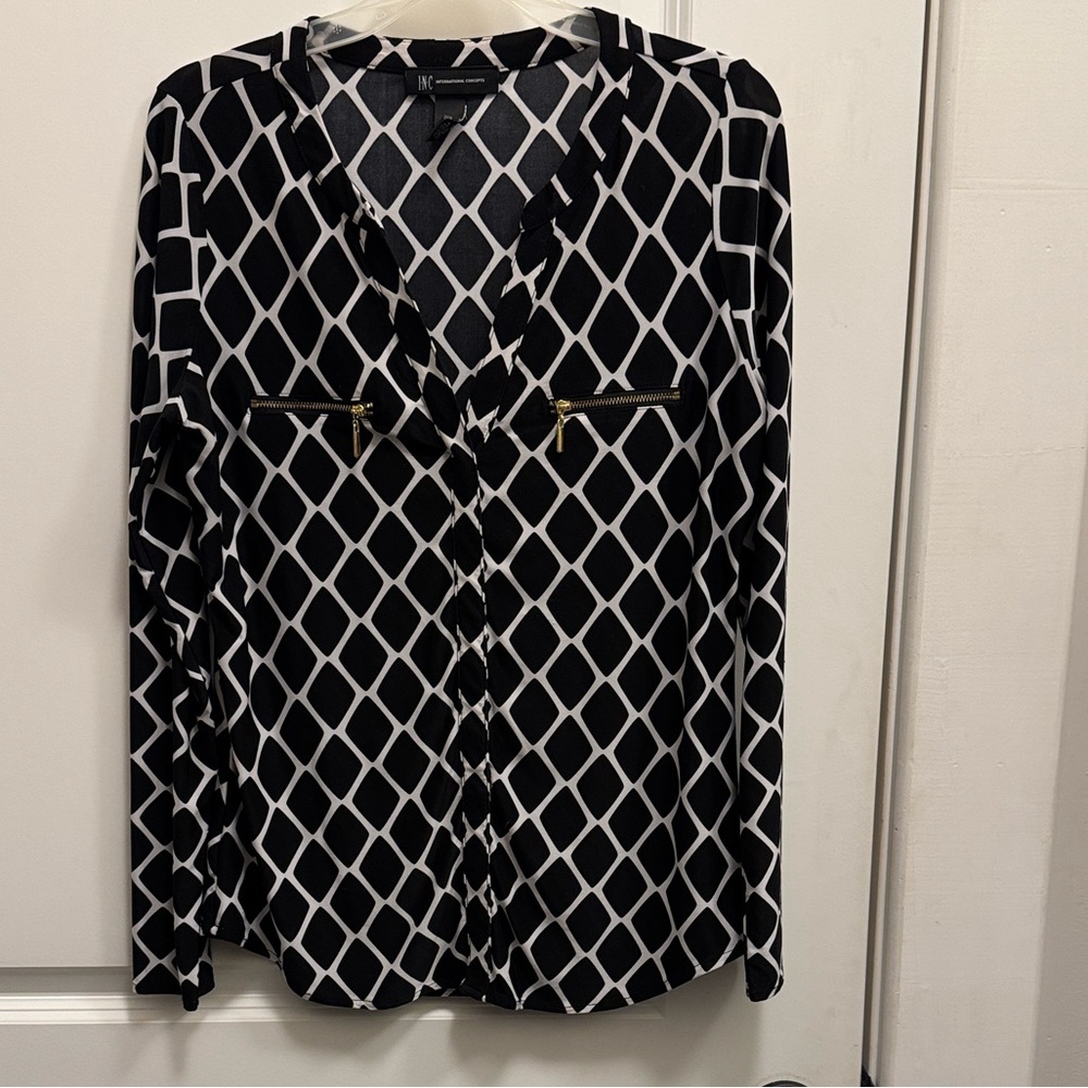 INC International Concepts blouse, size medium